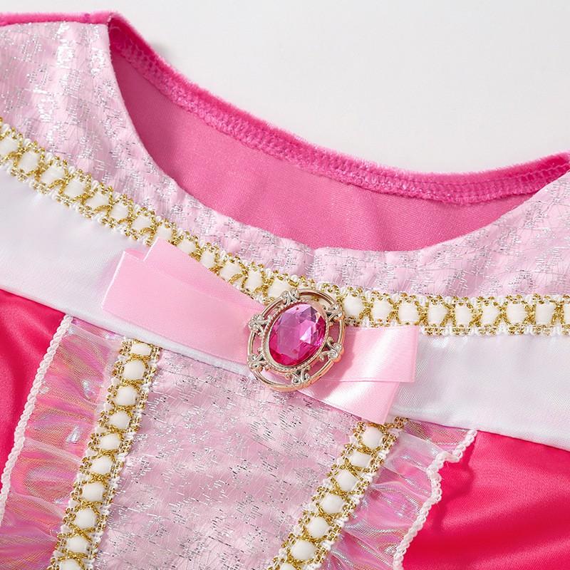 Girls Princess Dress Short Sleeve Party Costume Kids 110-150cm