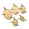 5 Stück/Packung Edelstahl Gold Anhänger Rohling Fassung Cabochon Basis Cameo Charm Anhänger Für DIY Schmuck Basteln Zubehör