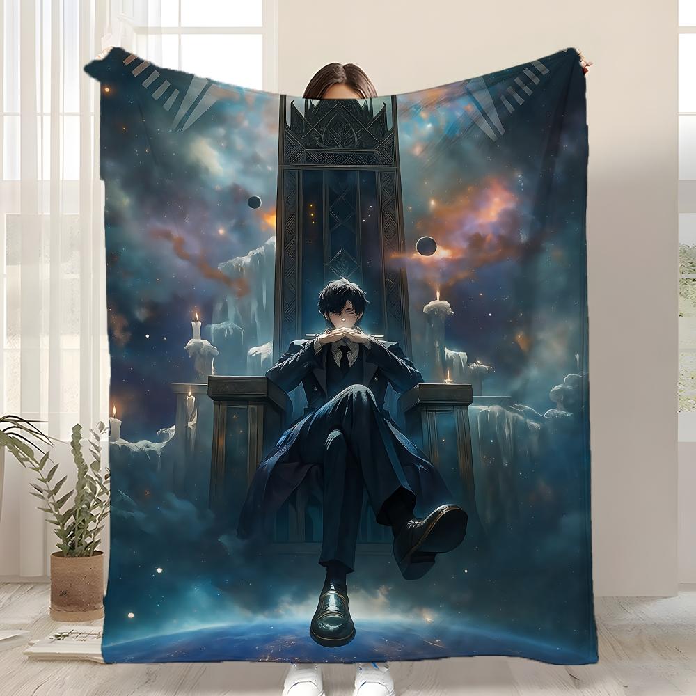 Anime Lord of Mysteries Throw Kid-Friendly Flannel Throw Blanket Soft Warm Anti-Static Washable All Season 75x90cm