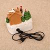 New Christmas LED Musical Light-up House Ornaments - Festive Colorful Snow House Decoration