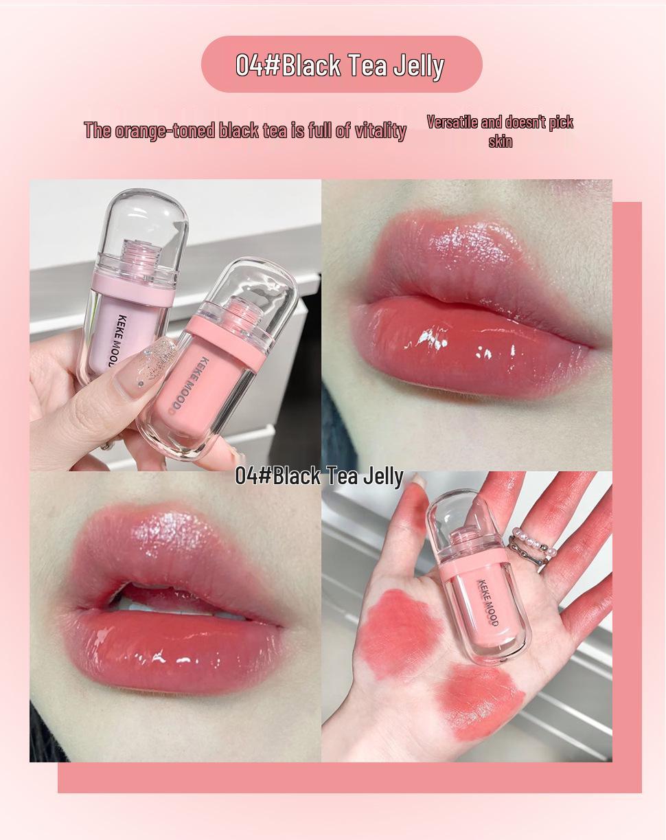 

Kekemood Мягкий леденец Желейный блеск для губ: Долгосрочное увлажнение, Кристальный цвет, Пухлые губы для студентов и вечеринок.