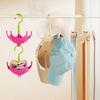 Rotating Closet Hanger Umbrella Design 5 Hangers Scarf Belt Organizer Wardrobe Hat Hanger for Clothes Towels Bras Gloves Bags