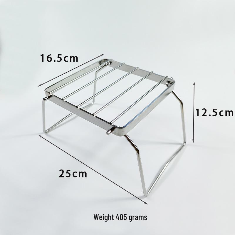 Portable Stainless Steel Foldable Outdoor Stove and Grill Rack