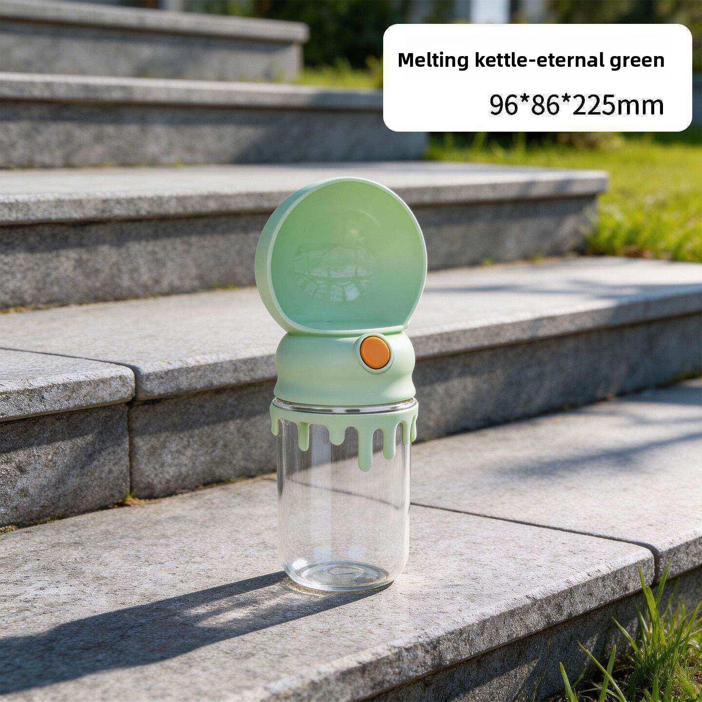 

Dog s Outdoor Water Cup, Dog Water Bottle, Portable Dog Leash-style Carry Bag, Dog Walking Water Bottle, Pet Drinking Waterer green - Basic style