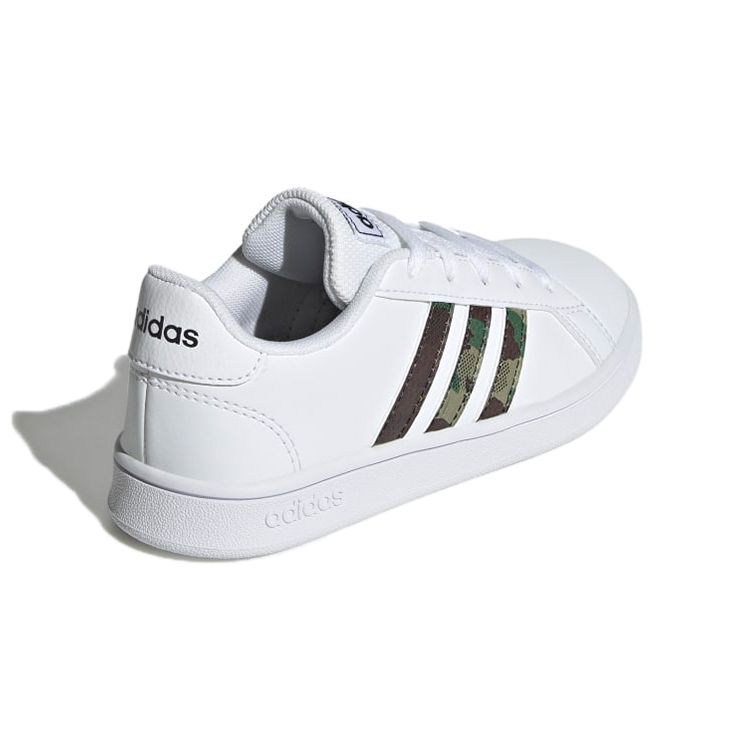 Adidas Grand Court J Camouflage Kids Sneakers White Cloud-White Core-Black GZ1084