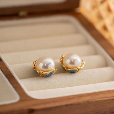 Elegant Fashion Pearl Earrings Genuine Natural Freshwater Pearl Earrings Pearl Jewelry For Women Wedding Gift