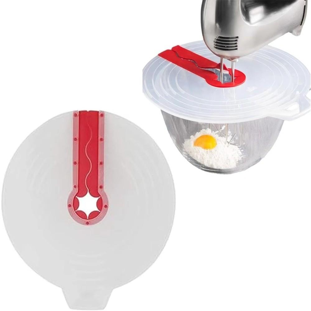 Silicone Whisk Mixing Bowl Lid Universal Beater Splatter Protector Splashproof Cover  For Cooking