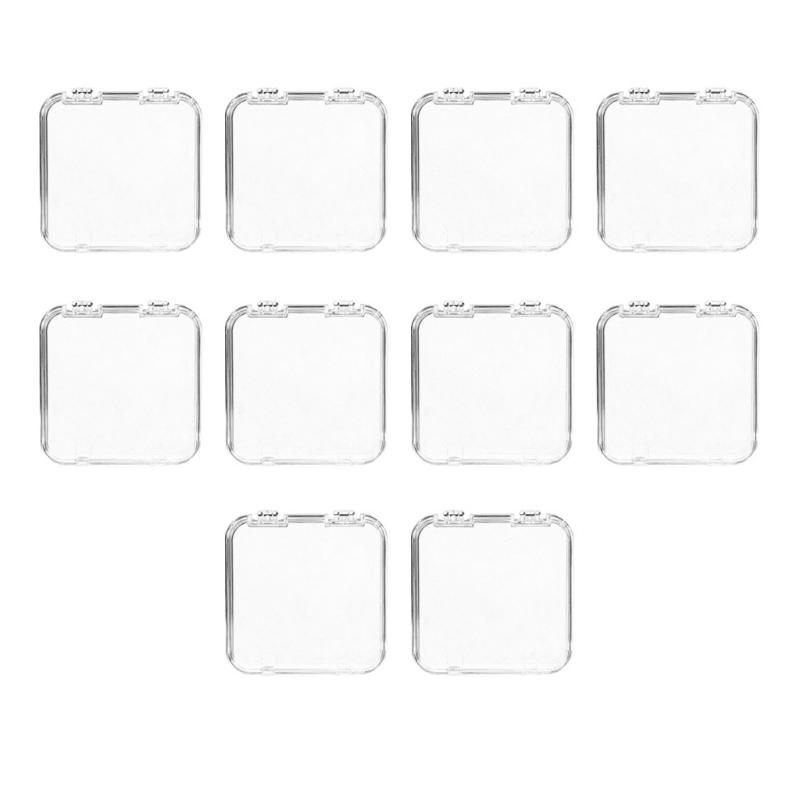 10 Stück Transparente Aufdrücknägel Organizer-Box für Nagelkunst-Business und Salon-Aufbewahrung Falsche Nägel Display Acrylbox