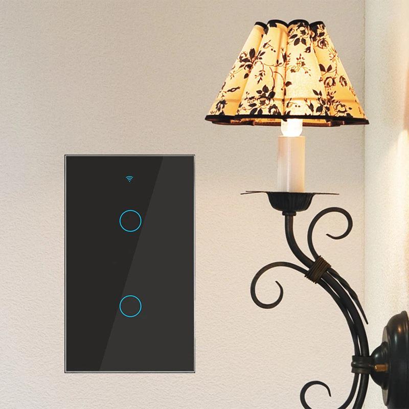 Interruptor Inteligente WiFi Tuya 1-4 Vías 10A, 100-250V, Fuego Único