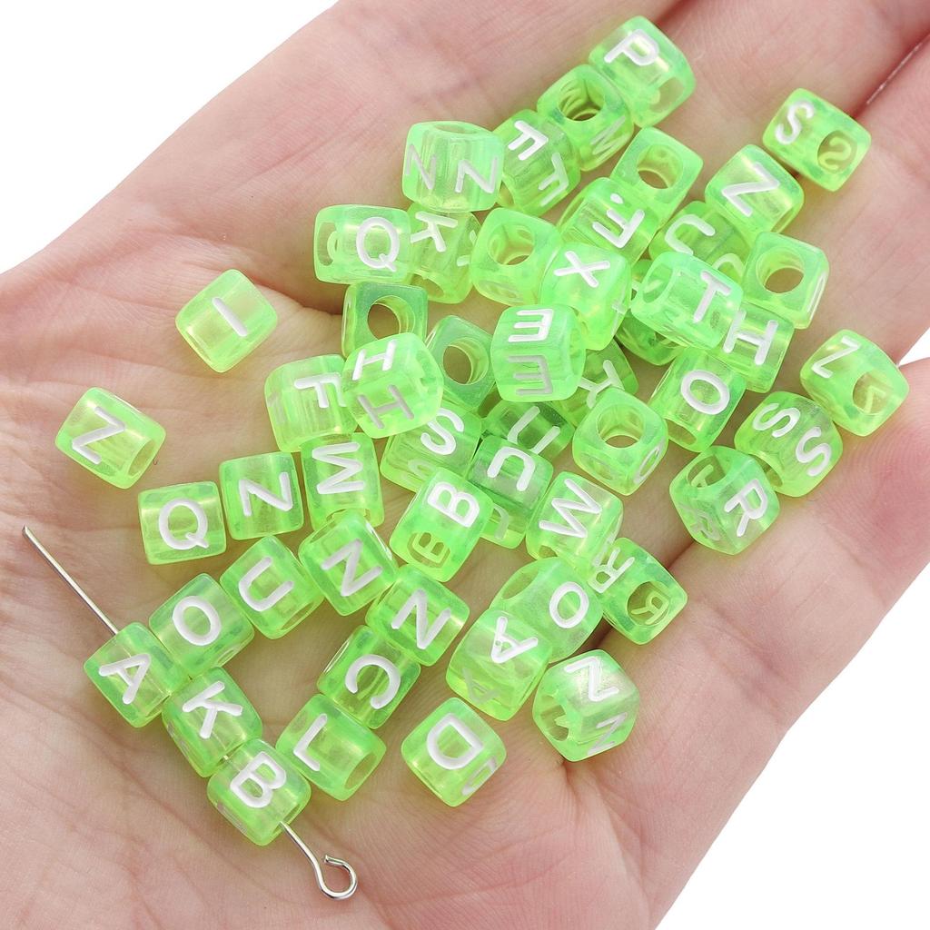 DIY Kids' Educational Alphabet & Number Beads - Acrylic Jewelry Making Kit