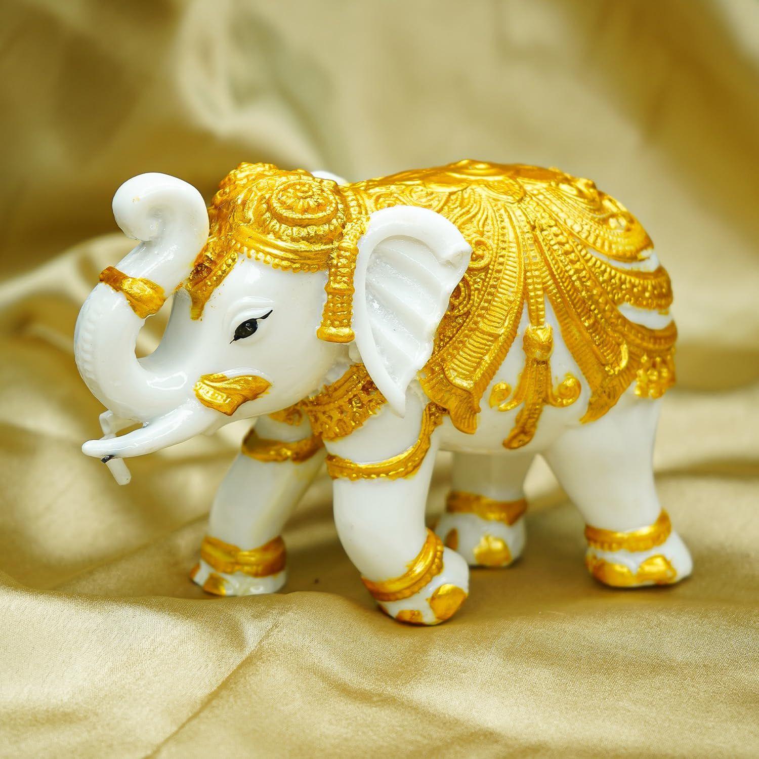 

Elephant Show Pieces for Home Decor Living Room Decorative Items | Showpieces Gift Items for Decoration | Center Table Tv Unit Showcase Shelf Office