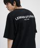 LEMAIN SECOND Back Point Studio Oversized Short Sleeve T-Shirt [Black]
