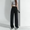 Black Harajuku Straight Jeans Women's 2025 Spring and Autumn High Waist Drape Loose Wide Legs Mopping Denim