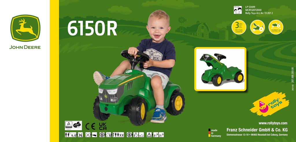 Rolly Toys ROLLY MINI John Deere Mini (Nowy model) [132072]