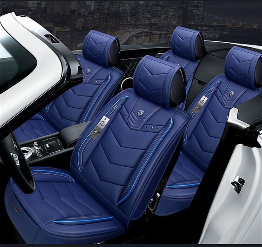 Universal New 6D Car Seat Cover 5 Seats Seat Cushion,senior Microfiber Leather+sponge Layer Seat Cushion, Senior...