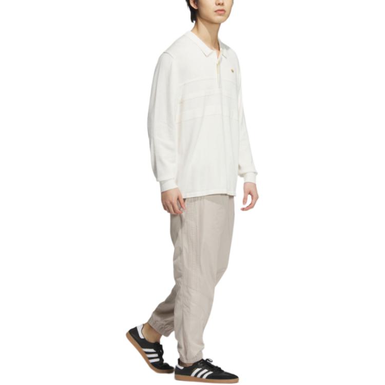 Adidas Originals PREMIUM LONG SLEEVE POLO SHIRT Polo Shirt Men's Jade White JD5806