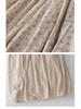 Spring/Summer 2026 Elegant Floral Tie-Up Round Neck Pullover Dress