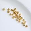 14K Gold-Filled Color-Preserving Snowflake Spacer Beads for DIY Bracelets