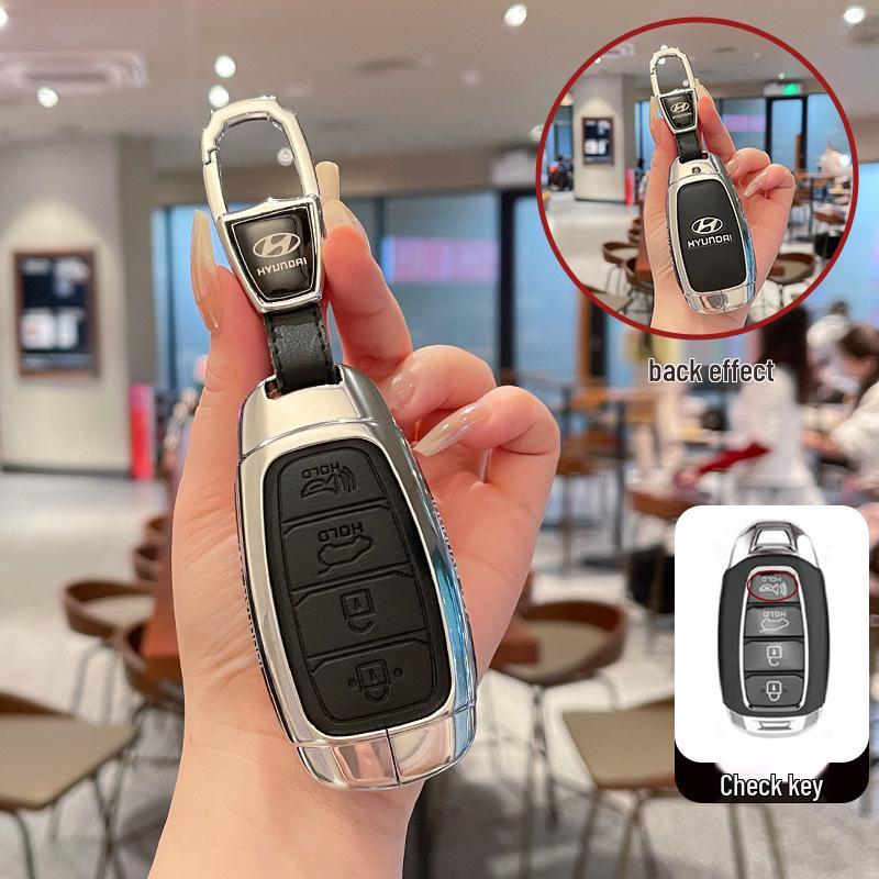 Metal Leather Protective Key Cover for 2021-22 Beijing Hyundai Custu