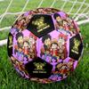 1pc One Piece Football Soccer Ball Size 5 Indoor Soccer Ball Fashion Colorful  Backyard Game -Great For Sports Fans Gift HE18