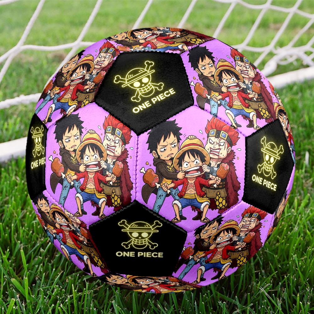 1pc One Piece Football Soccer Ball Size 5 Indoor Soccer Ball Fashion Colorful Backyard Game -Great For Sports Fans Gift HE18