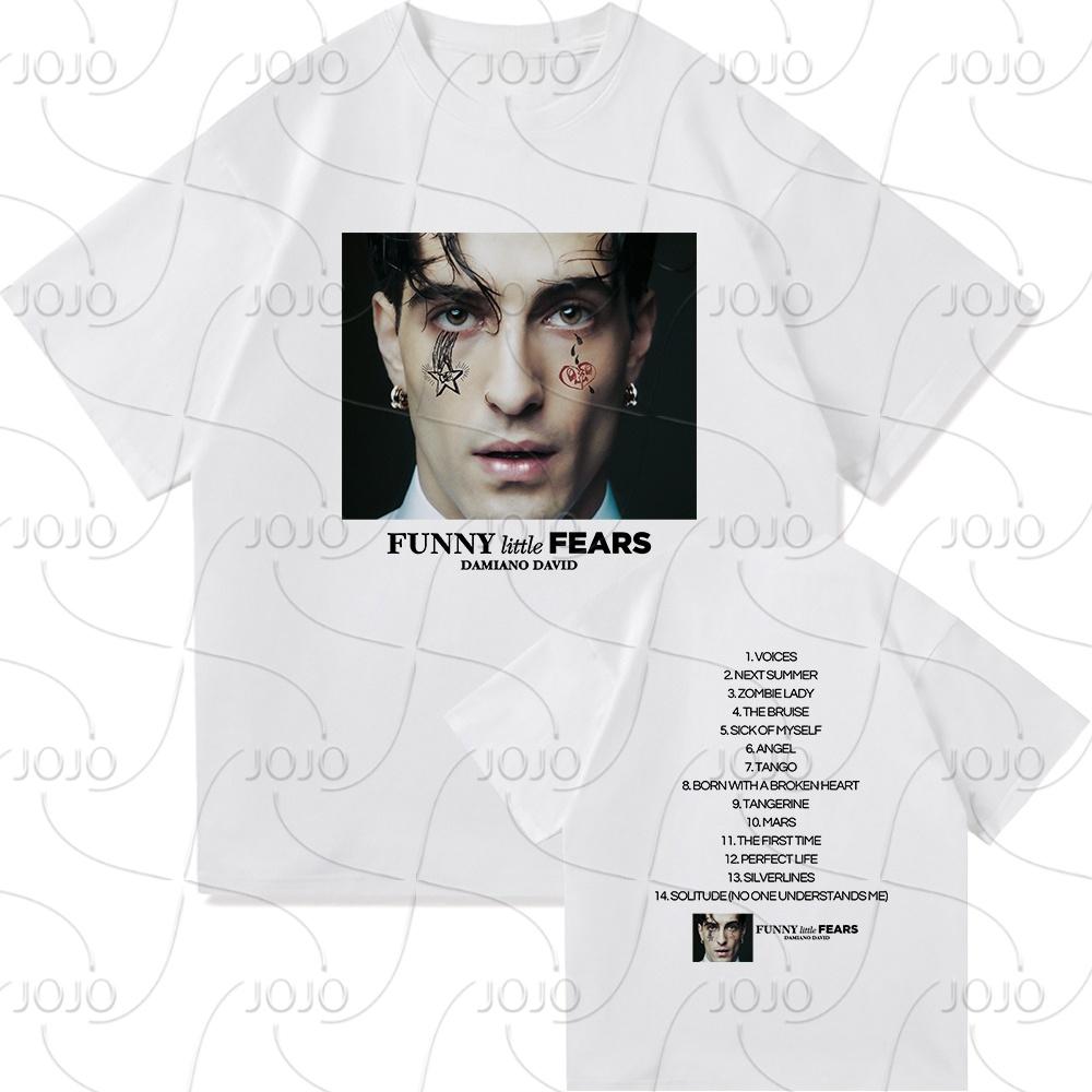 Damiano David Funny Little Fears T Shirt Women Harajuku Aesthetic Next Summer T-shirt Quick Drying Vintage Tees Shirts