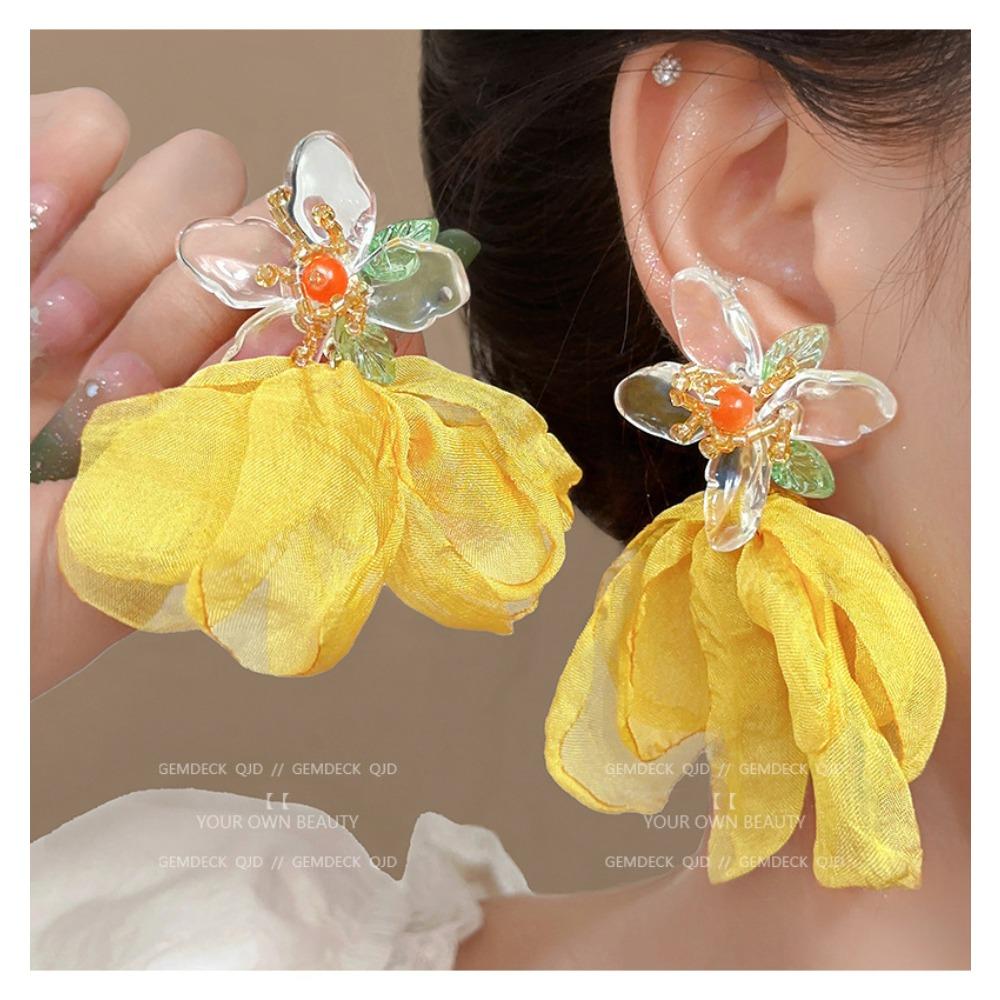 Long Fringed Earrings Feel Exaggerated Temperament Long Stud Earrings Birthday Dinner Earrings Earrings