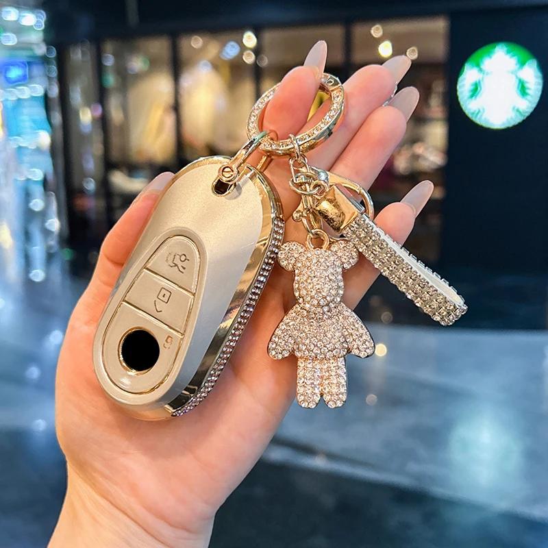 For Mercedes Benz keycase C E A B S Class GLE GLA GLB GLC GLS AMG Car key bag exquisite durable car accessories Car Key Case