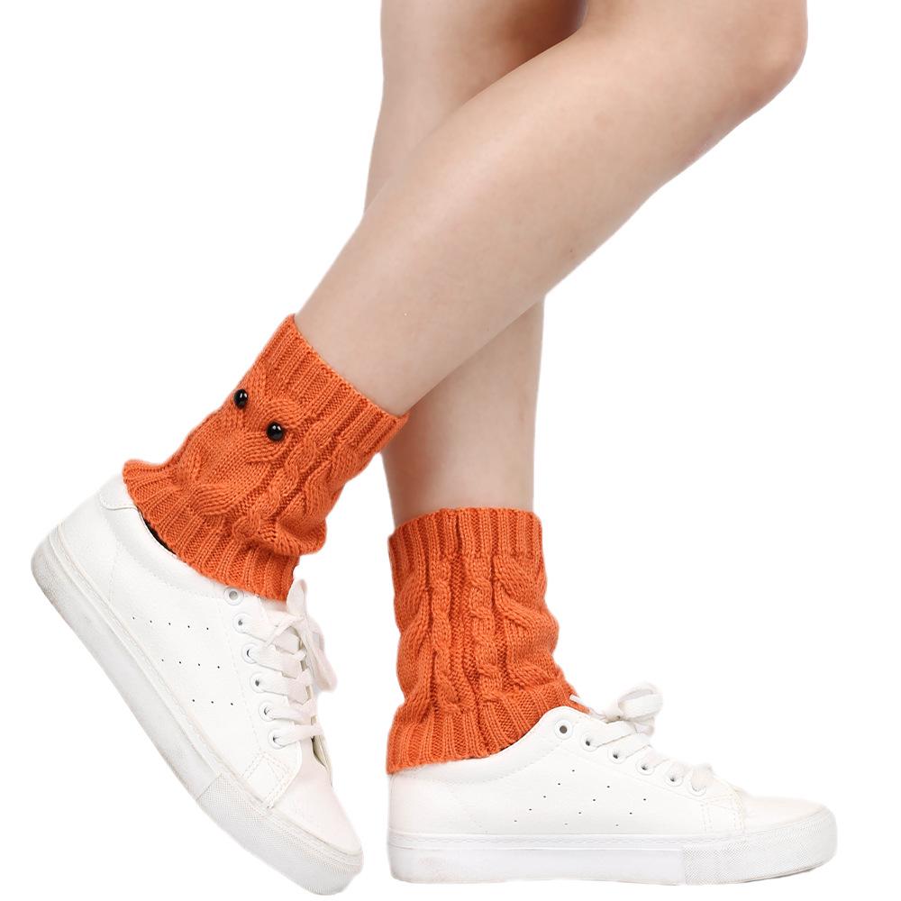 Cozy Japan-Korea Owl Woolen Ankle Warmers: Warm & Cold-Proof Knitted Boot Cuffs