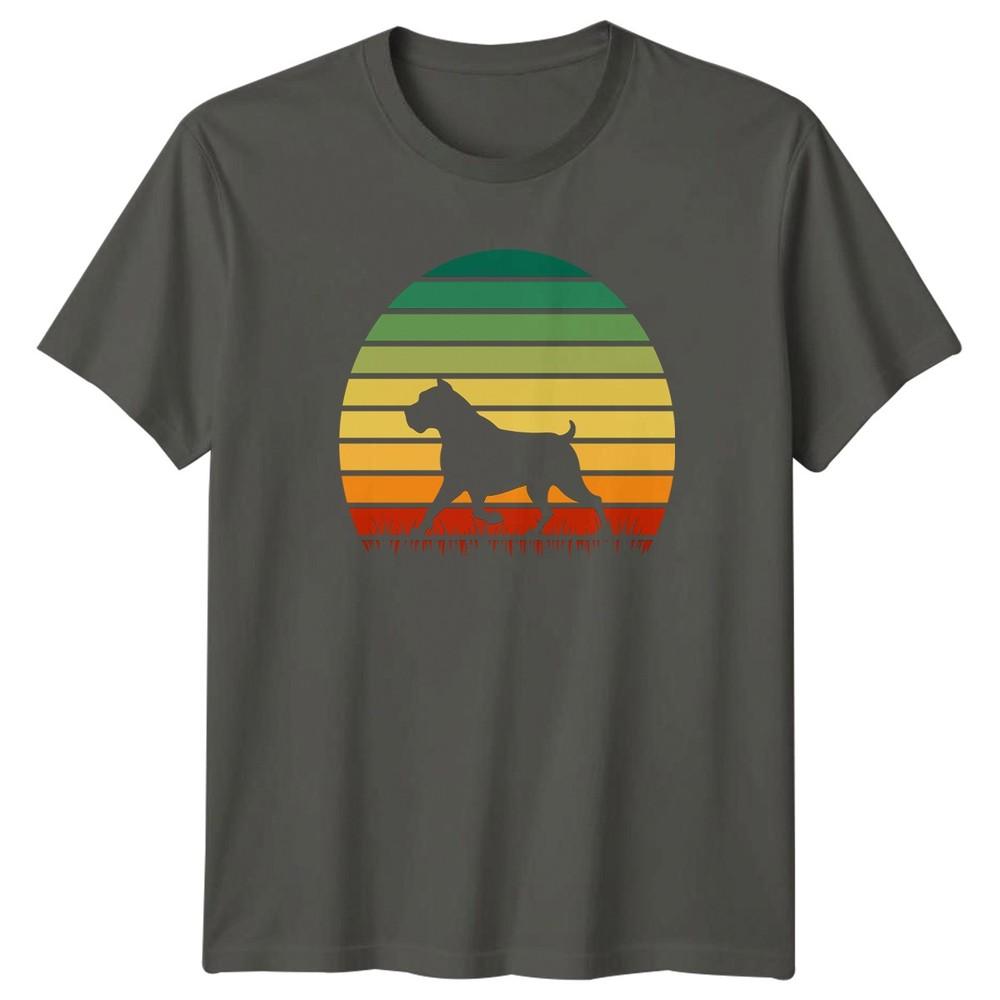 Vintage Cane Corso Silhouette Retro Sunset TShirt Dog Owner Dogs S