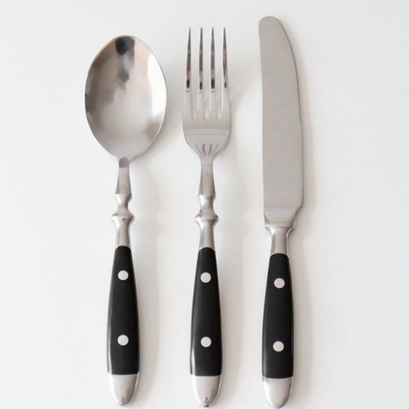Kamomekitchen Osteria Dinner Cutlery Black