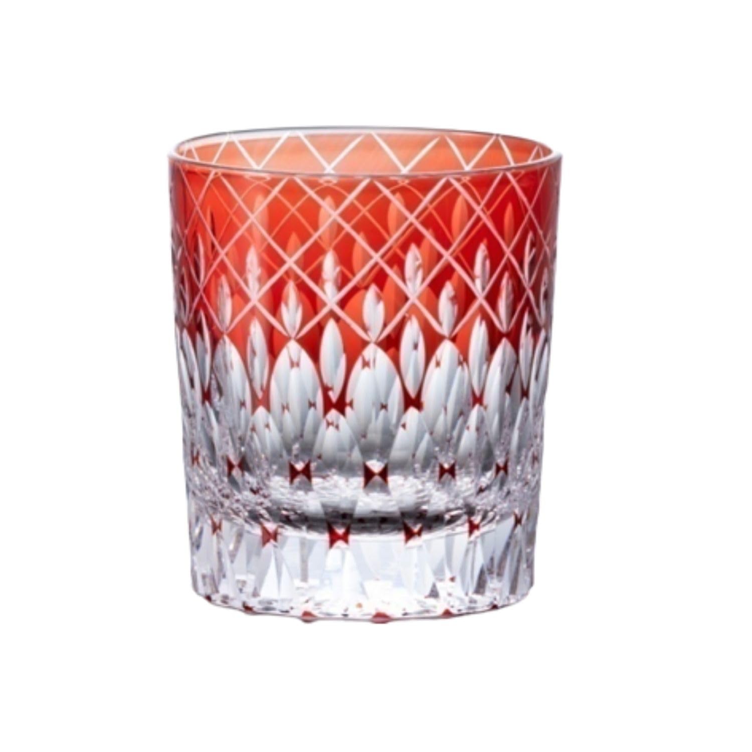 

TOFUKU Trading Creative Cut Master Premium Old Tamayura x H90 280 Glass, Finish, Glasswork, Fashioned, Red, 80 mm, cc, TK-395