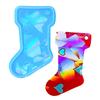 Jewelry Casting Mold Christmas Stocking Silicone Mold Holographic Resin Mold for DIY Keychains Earring Pendant Making