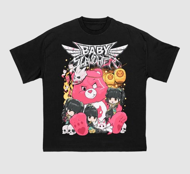 Slaughter To Prevail X Babymetal Babyslaugher Bear T-Shirt Comfort Colors Unisex T-Shirt XL