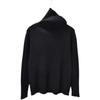 Thickened Basic Style Pile Collar Minimalist Easiest for Match Solid Color Rib Fabric Long Sleeves Women's Bottoming Shirt Autumn Winter Coat