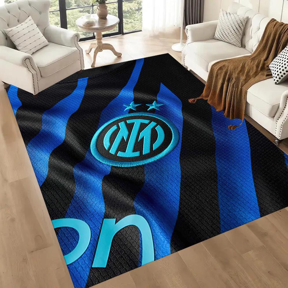 Inter Milan Floor Mat Suitable For Foyer Outdoor Decorate Room Entryway Antislip Rug Anime Office Decor Luxury Gift For Birthday Christmas Wedding