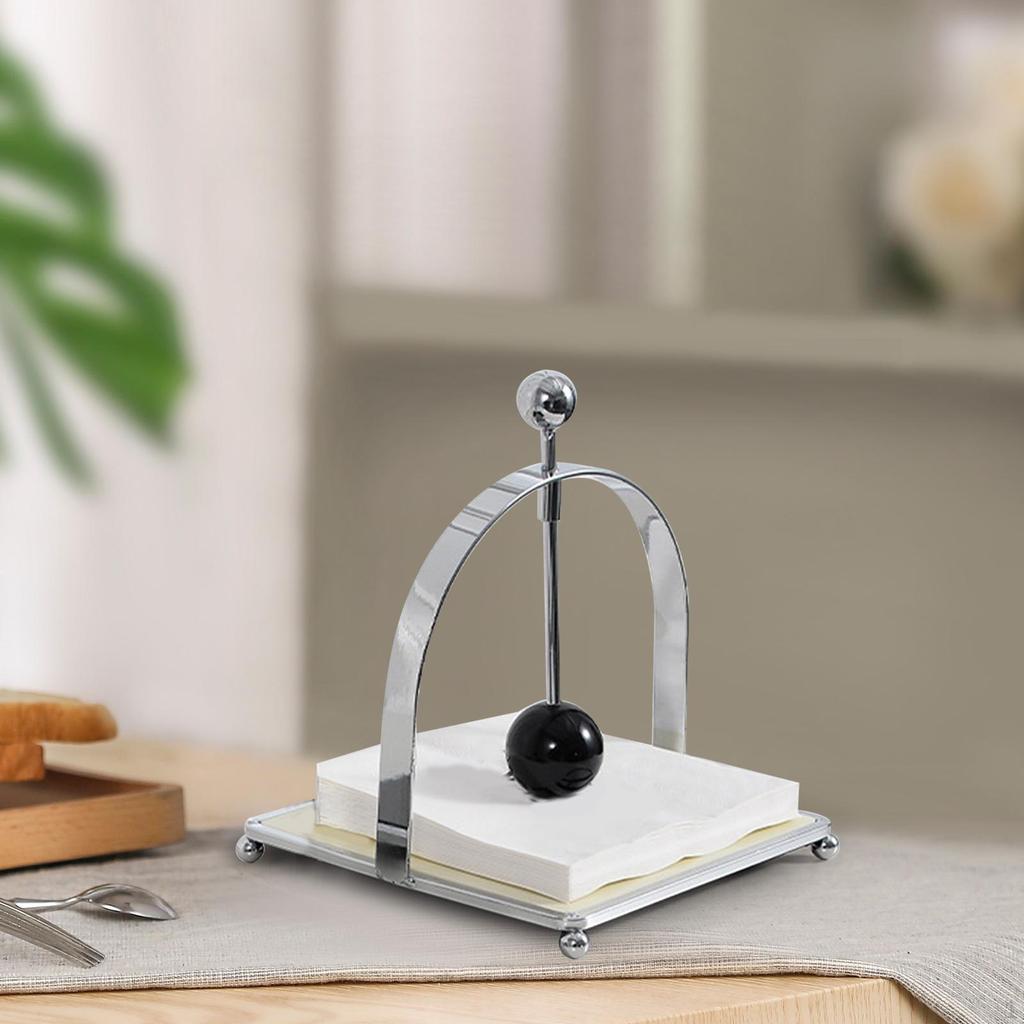 Home Napkin Holder Simple Smooth Paper Organizer Portable Iron Tissue Rack Storage for