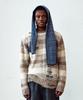 THEVINYLHOUSE Grunge Stripe Sweater Brown
