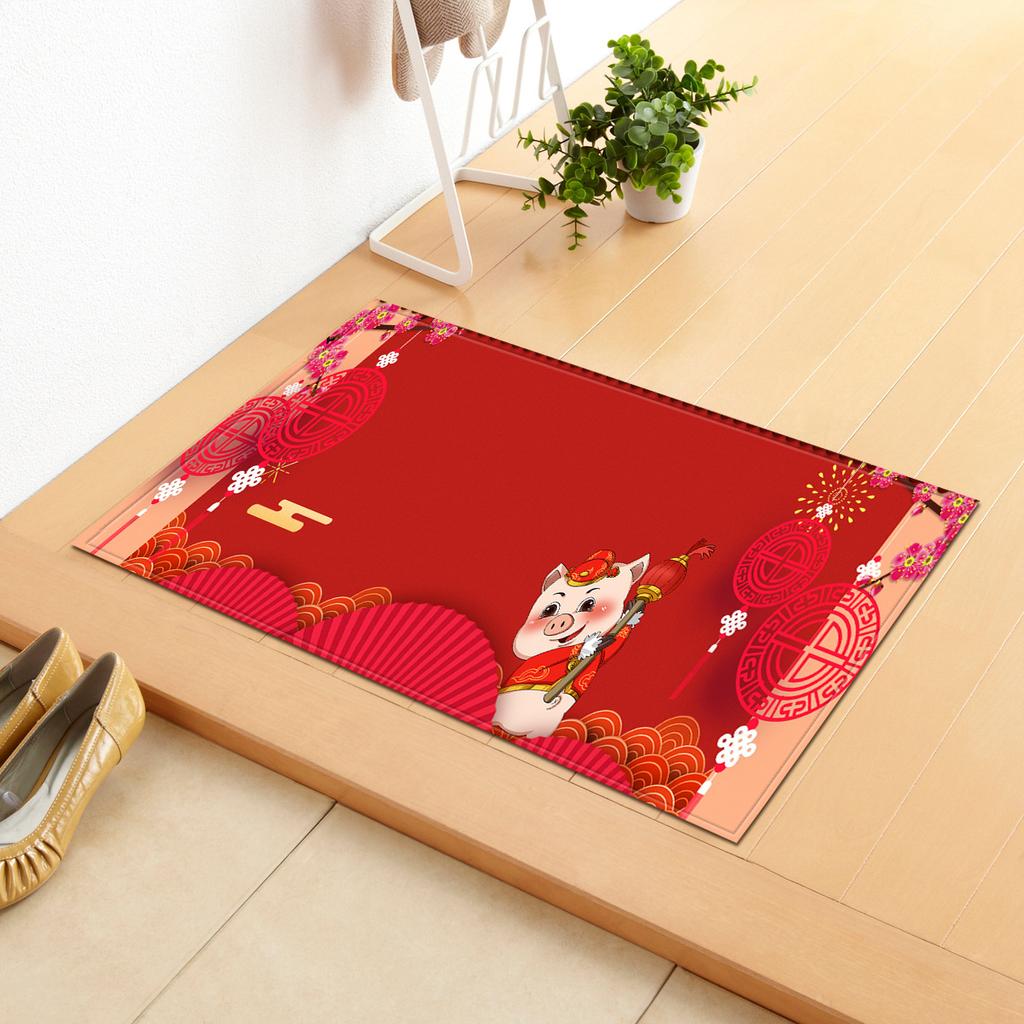 Year Of The Pig Door Mat Bathroom Floor Mat Kitchen Living Room Carpet