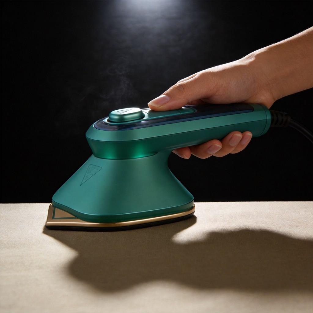 Portable Handheld Steamer For Clothes With Mechanical Control For Dorm Use