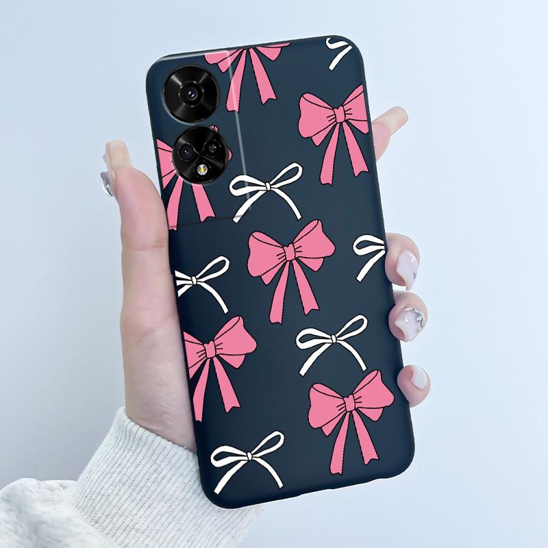 For TCL 50 5G / 50 SE Case Cute Rabbit Soft Black Silicone Back Cover For TCL 50SE Phone Cases TCL50 XE NxtPaper 5G Etui Fundas