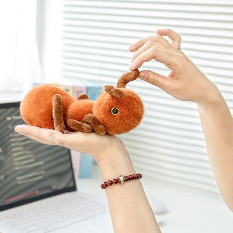 20cm Cute Brown Creative Insect Ant Plush Toy Soft and Funny Animal Ant Doll Perfect for Children's Festival and Birthday Gift