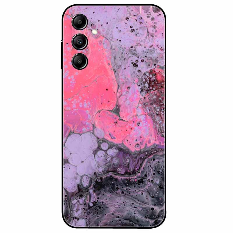 Hülle Für Samsung Galaxy A54 5G A34 A24 S23 Hülle Blume Marmor TPU Weiche Silikonhülle für GalaxyA54 A 34 Bemalte Handyhüllen