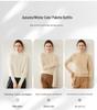 Cozy Cashmere Semi-High Neck Sweater: Slim Fit, Long Sleeve, Short, Loose Pullover - Perfect for Autumn/Winter