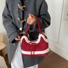 Korean Suede Portable Bucket Bag Women's 2025 New Trendy Fashion Plush Bag Versatile Large-capacity Tote Bag