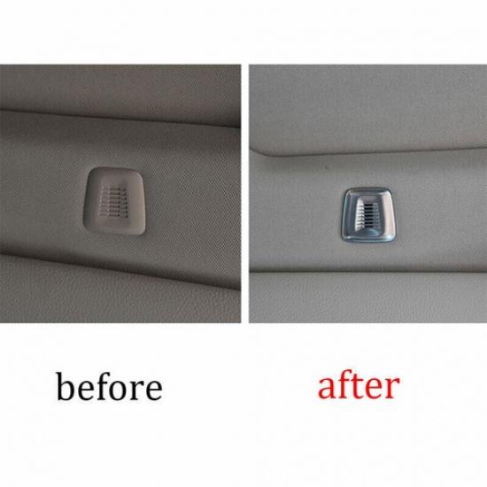 Fit For BMW X5 X6 F15 F16 2014-2017 2018 ABS Silver Roof Microphone Cover Trim