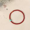 High Content Cinnabar Koi Bracelet: Thin Style Chinese Zodiac Trend