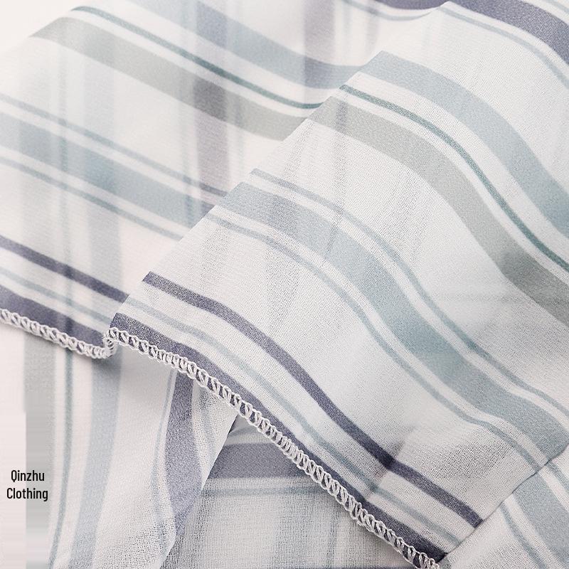 Bestseller Strand-Überwurf mit Streifen: Lockerer Bikini-Cardigan zum Binden mit Sonnenschutz