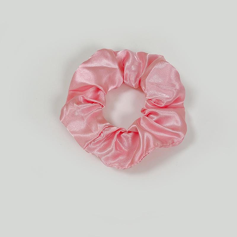 European-American Satin Pleated Hair Tie - French Minimalist Design
