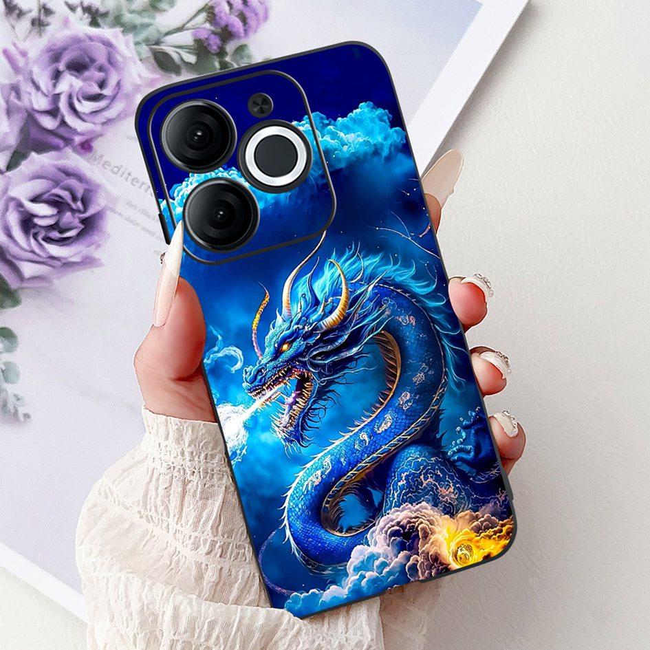 For Itel A80 Case A671L A671LC Cover Popular Dragon Cartoon Soft Silicone Protect Phone Shell For Itel A70 A665L A 70 A 80 Funda